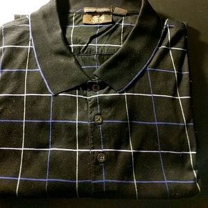 Tasso Elba Golf Polo shirt (purples, black & green) NEW without tags (NBW)